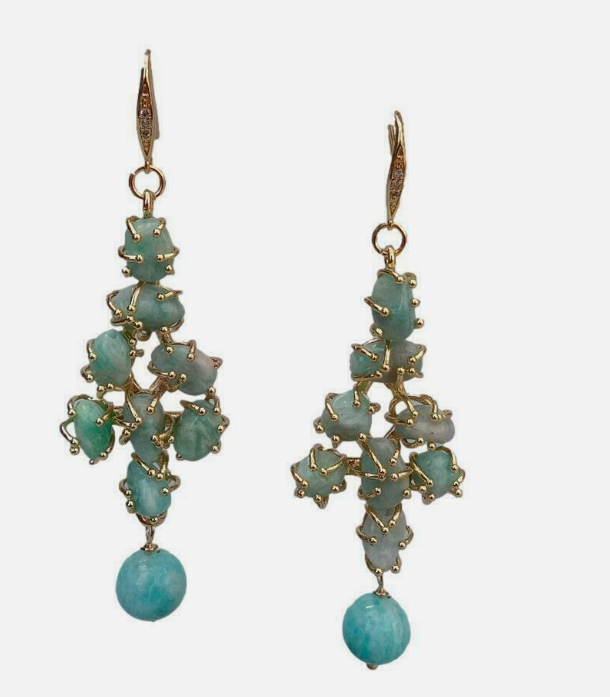 Amazonite Earings Vv1